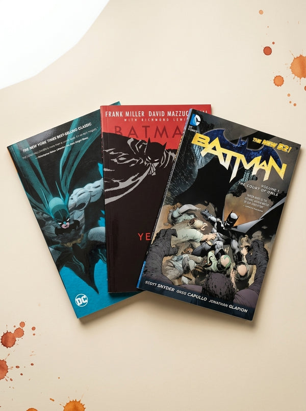 Batman Starter Pack: Batman: Year One, The Long Halloween and The Court of Owls graphic novels